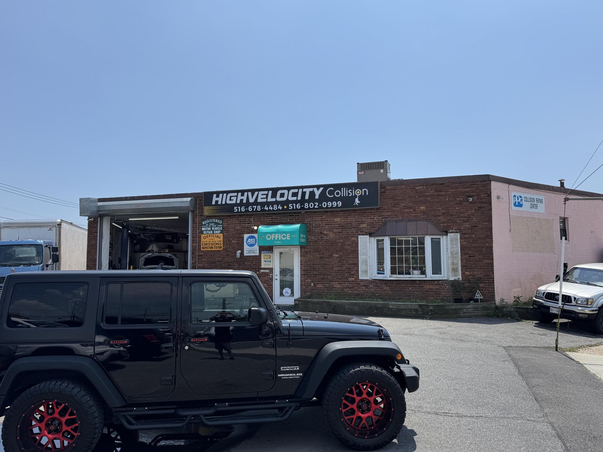 High Velocity Collision shop exterior